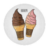 Afbeelding van de cartoon van ijscrème snijplank (Voorkant)