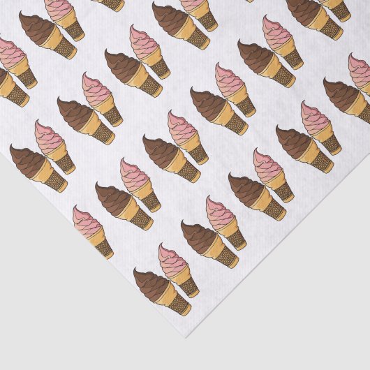 Afbeelding van de cartoon van ijscrème tissuepapier (Detail)