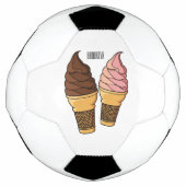 Afbeelding van de cartoon van ijscrème voetbal (Voorkant)