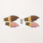 Afbeelding van de cartoon van ijscrème yogamat (Voorkant (horizontaal))