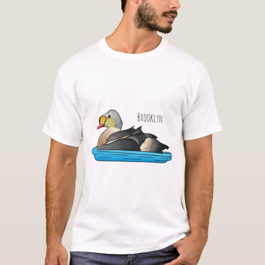 Afbeelding van de cartoon van Koningseidervogel T-shirt (Voorkant)