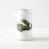 Afbeelding van de cartoon van militaire raketten bierpul (Voorkant links)