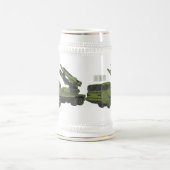 Afbeelding van de cartoon van militaire raketten bierpul (Center)