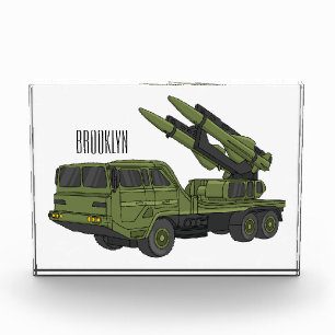 Afbeelding van de cartoon van militaire raketten fotoblokken