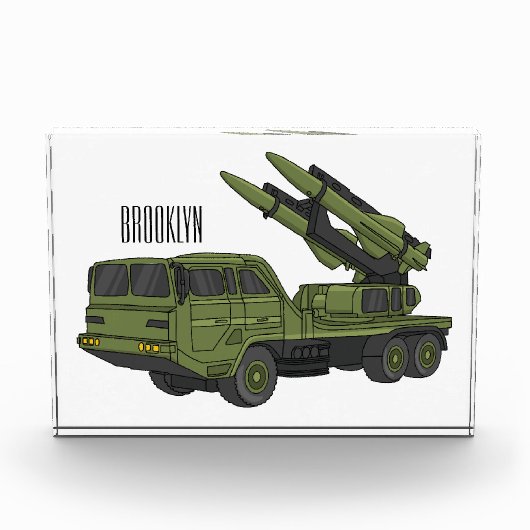 Afbeelding van de cartoon van militaire raketten fotoblokken (Voorkant)
