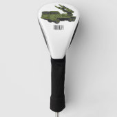 Afbeelding van de cartoon van militaire raketten golfheadcover (Voorkant)