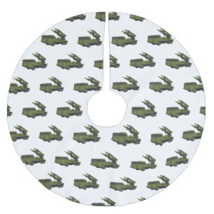 Afbeelding van de cartoon van militaire raketten kerstboom rok