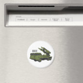 Afbeelding van de cartoon van militaire raketten magneet (Insitu (Vaatwasser))
