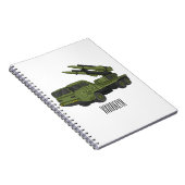 Afbeelding van de cartoon van militaire raketten notitieboek (Rechterzijde)