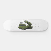 Afbeelding van de cartoon van militaire raketten persoonlijk skateboard (Horizontaal)