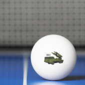 Afbeelding van de cartoon van militaire raketten pingpongbal (Net)