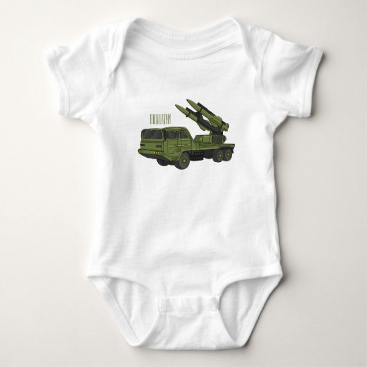 Afbeelding van de cartoon van militaire raketten romper (Voorkant)
