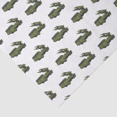 Afbeelding van de cartoon van militaire raketten tissuepapier (Detail)
