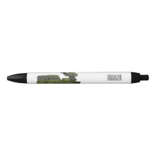 Afbeelding van de cartoon van militaire raketten zwarte inkt pen