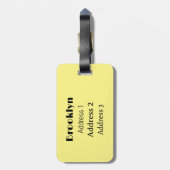 Afbeelding van de cartoon van Mouflon-schapen Bagagelabel (Achterkant verticaal)
