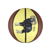 Afbeelding van de cartoon van Mouflon-schapen Basketbal (Verticaal)