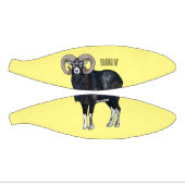 Afbeelding van de cartoon van Mouflon-schapen Basketbal (Panelen)