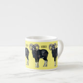 Afbeelding van de cartoon van Mouflon-schapen Espresso Kop (Voorkant rechts)