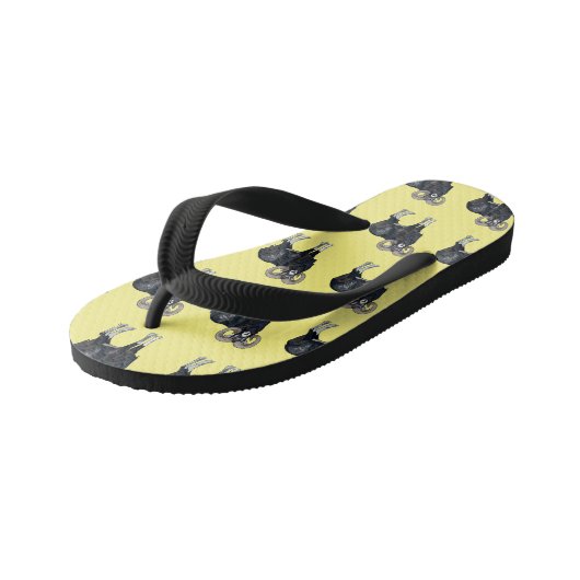 Afbeelding van de cartoon van Mouflon-schapen Kinder Teenslippers (Schuin)