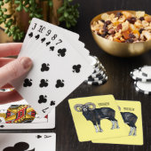 Afbeelding van de cartoon van Mouflon-schapen Pokerkaarten (Insitu)