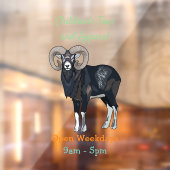 Afbeelding van de cartoon van Mouflon-schapen Raamsticker (Vel 2)