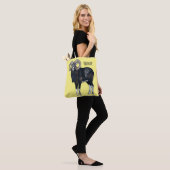 Afbeelding van de cartoon van Mouflon-schapen Tote Bag (Op model)