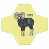 Afbeelding van de cartoon van Mouflon-schapen Voetbal (Enkel)