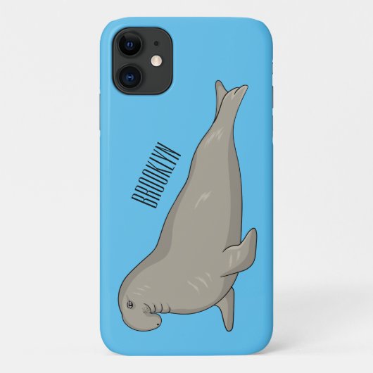 Afbeelding van de cartoon van olifantenzegels Case-Mate iPhone case (Achterkant)