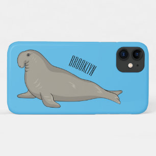Afbeelding van de cartoon van olifantenzegels Case-Mate iPhone case