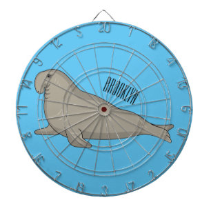 Afbeelding van de cartoon van olifantenzegels dartbord