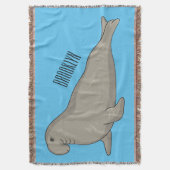 Afbeelding van de cartoon van olifantenzegels deken (Voorkant Verticaal)