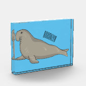 Afbeelding van de cartoon van olifantenzegels fotoblokken (Links)