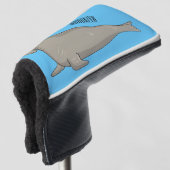 Afbeelding van de cartoon van olifantenzegels golfheadcover (3/4 voorkant)