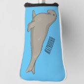 Afbeelding van de cartoon van olifantenzegels golfheadcover (Draai 90)