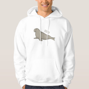 Afbeelding van de cartoon van olifantenzegels hoodie