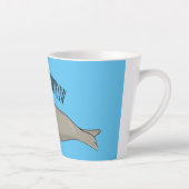 Afbeelding van de cartoon van olifantenzegels latte mok (Rechts)