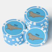 Afbeelding van de cartoon van olifantenzegels poker chips (Opstapeling)