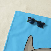 Afbeelding van de cartoon van olifantenzegels strandlaken (In situ)