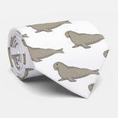 Afbeelding van de cartoon van olifantenzegels stropdas (Opgerold)