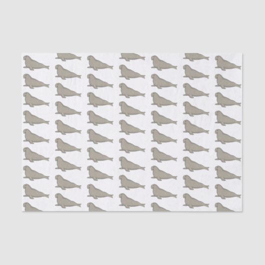 Afbeelding van de cartoon van olifantenzegels tissuepapier (Voorkant)