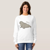 Afbeelding van de cartoon van olifantenzegels trui (Voorkant volledig)