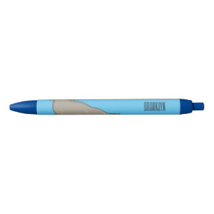 Afbeelding van de cartoon van olifantenzegels zwarte inkt pen