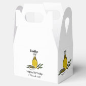 Afbeelding van de cartoon van olijfolie bedankdoosjes (Geopend)