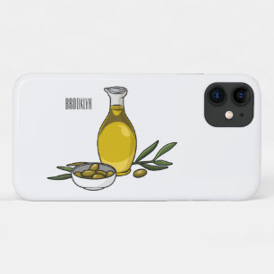 Afbeelding van de cartoon van olijfolie Case-Mate iPhone case