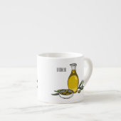 Afbeelding van de cartoon van olijfolie espresso kop (Voorkant rechts)