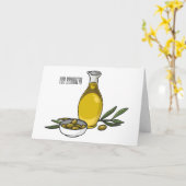 Afbeelding van de cartoon van olijfolie kaart (Gele Bloem)