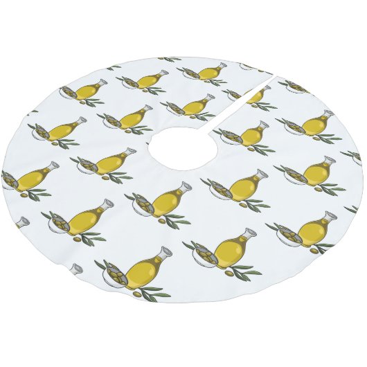 Afbeelding van de cartoon van olijfolie kerstboom rok (Gekanteld)