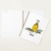 Afbeelding van de cartoon van olijfolie planner (Display)