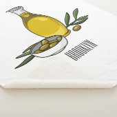 Afbeelding van de cartoon van olijfolie sherpa deken (3/4)