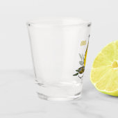 Afbeelding van de cartoon van olijfolie shot glas (Links)
